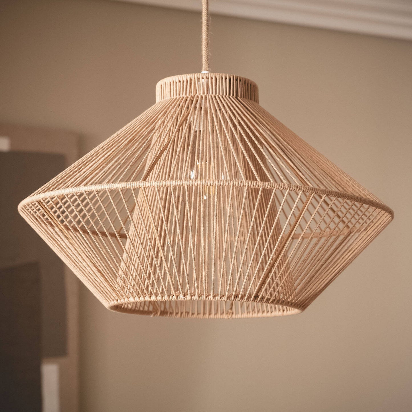 Lámpara Colgante Cuerda de Algodón Hana