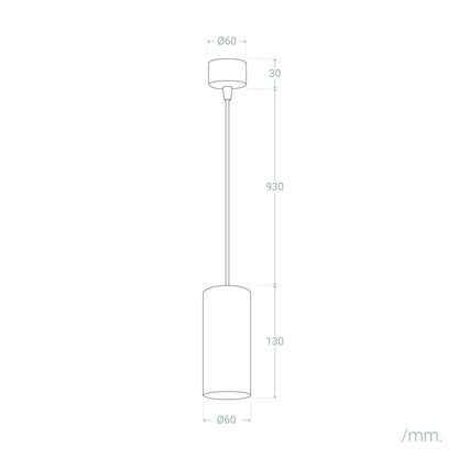 Lámpara Colgante de Aluminio Cuarzo