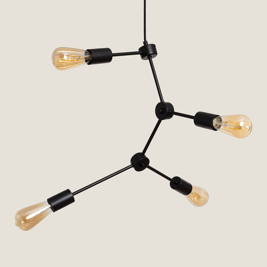 Lámpara Colgante de Metal Molecular