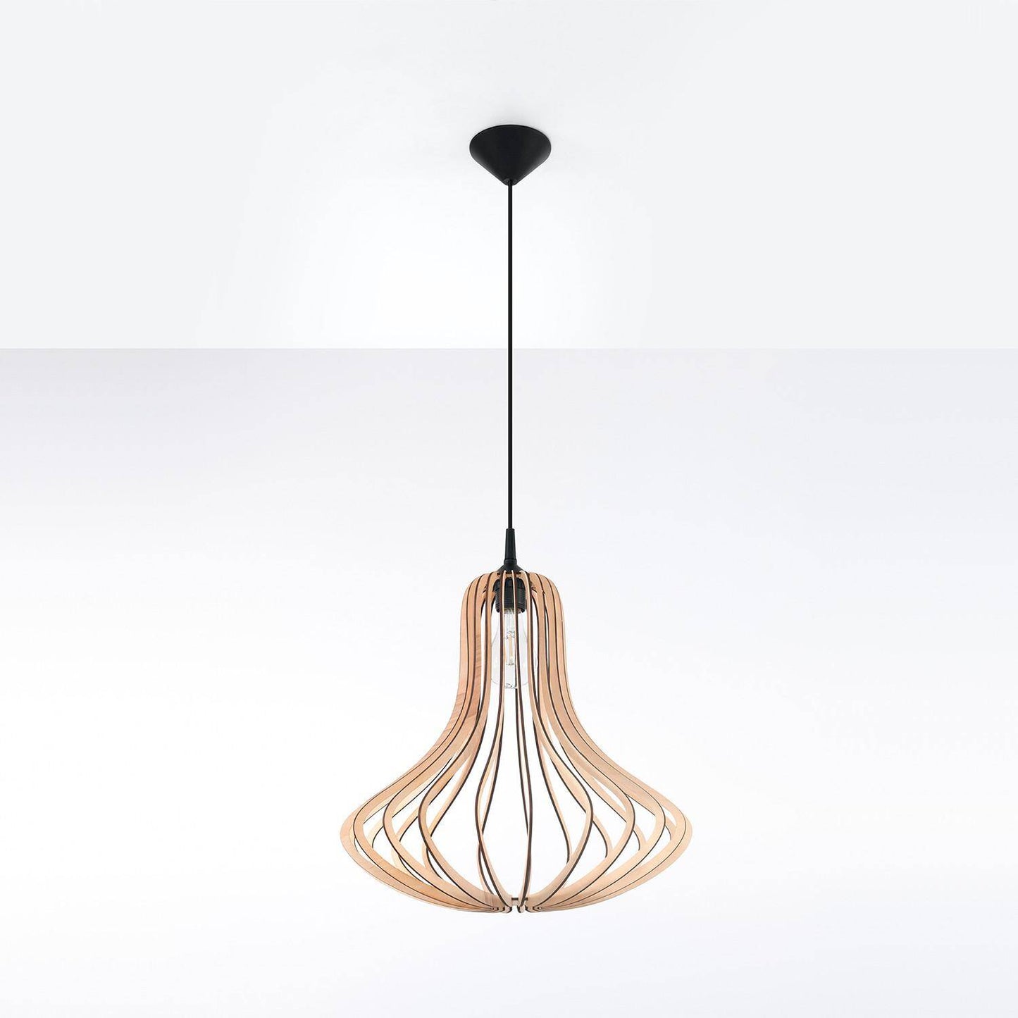 Lámpara Colgante Elza Madera SOLLUX