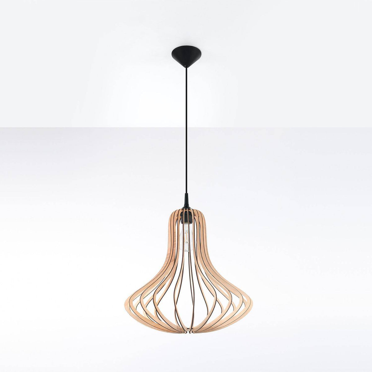 Lámpara Colgante Elza Madera SOLLUX