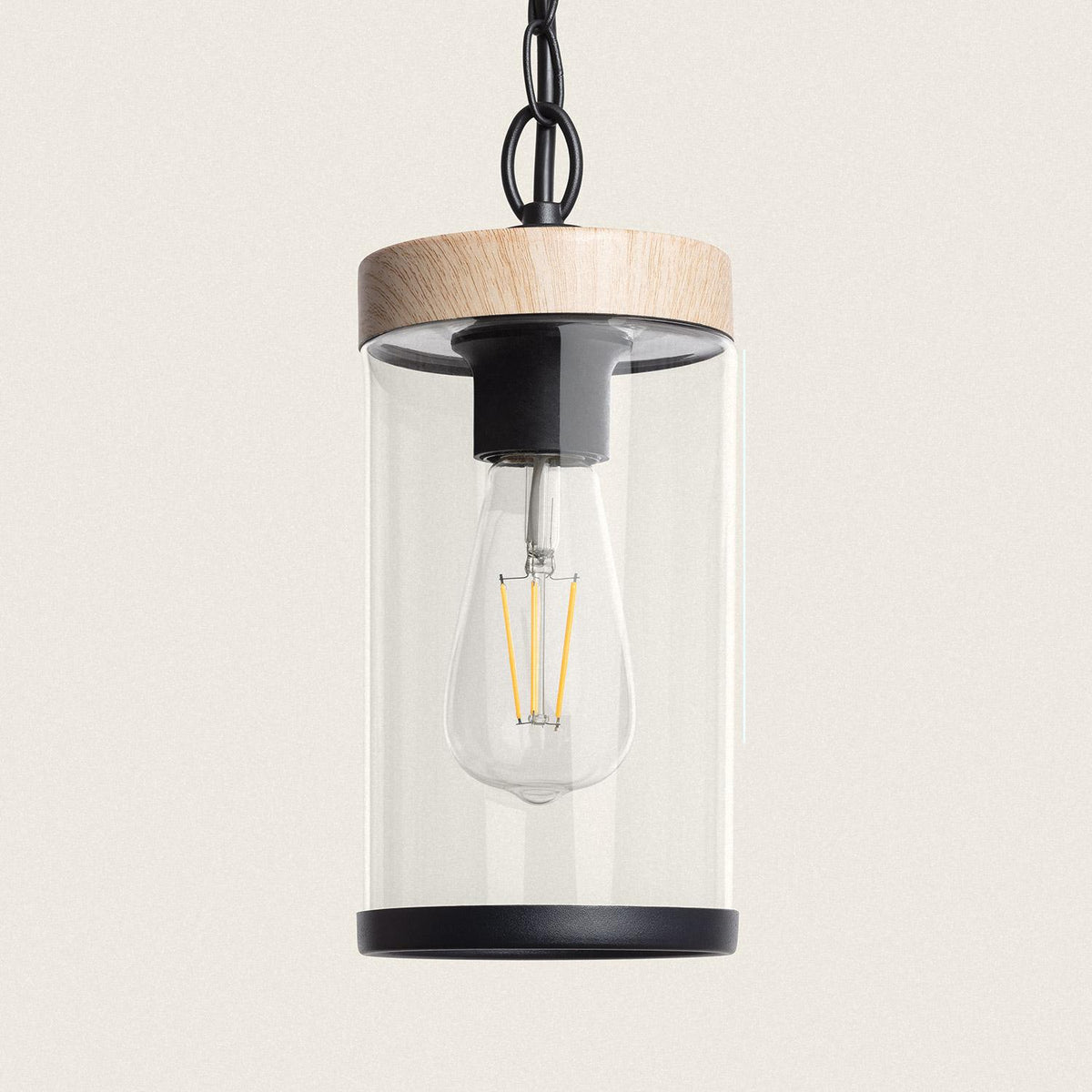 Lámpara Colgante Exterior Cristal Silphco