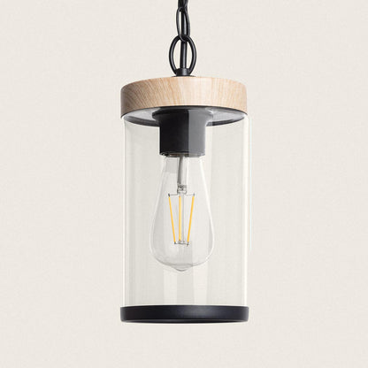 Lámpara Colgante Exterior Cristal Silphco