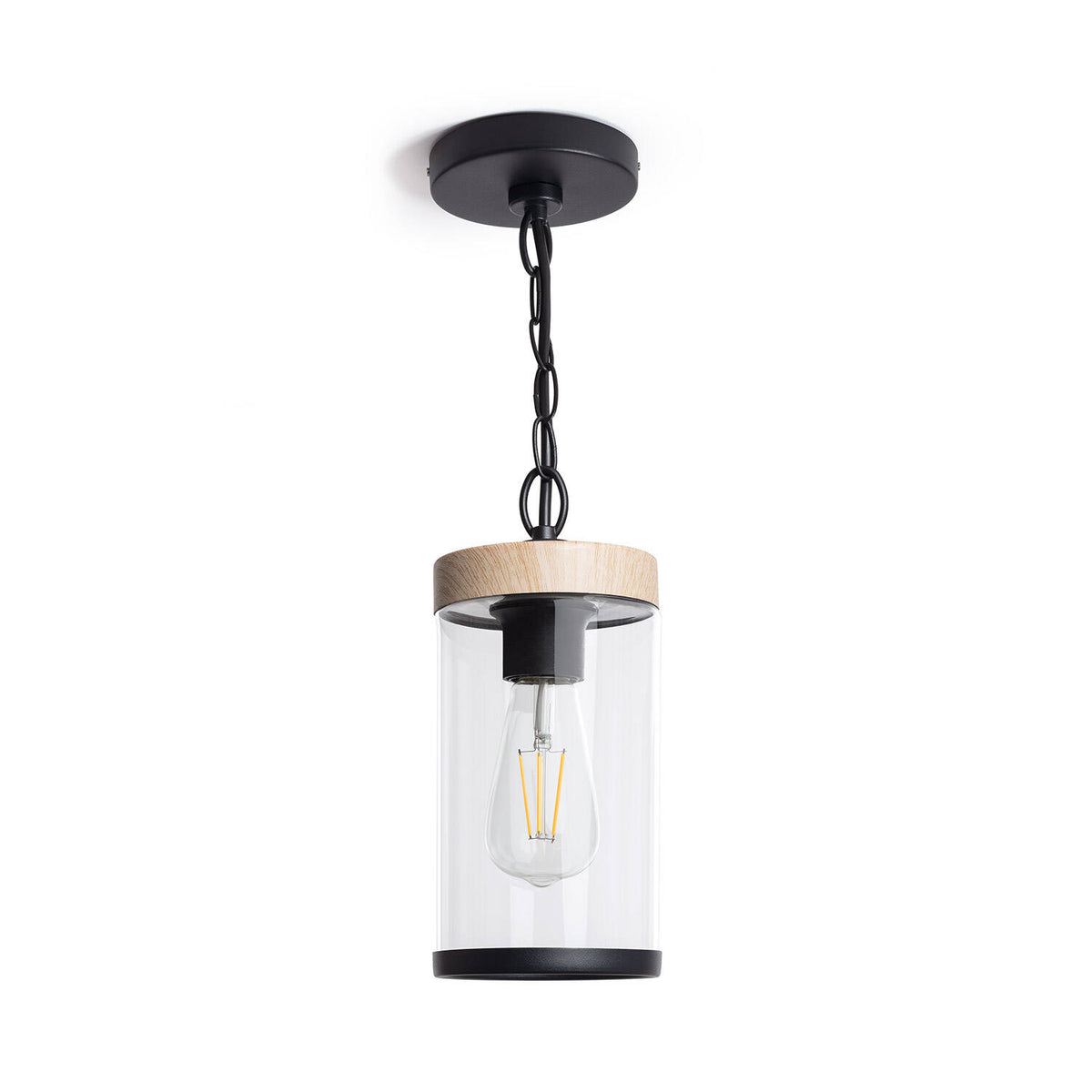 Lámpara Colgante Exterior Cristal Silphco