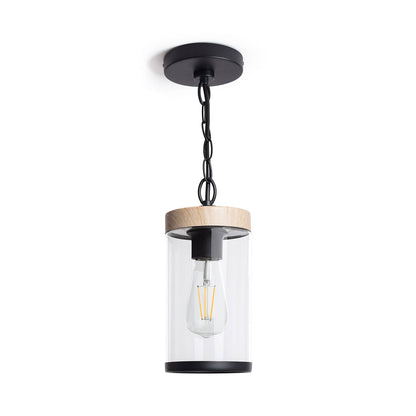 Lámpara Colgante Exterior Cristal Silphco