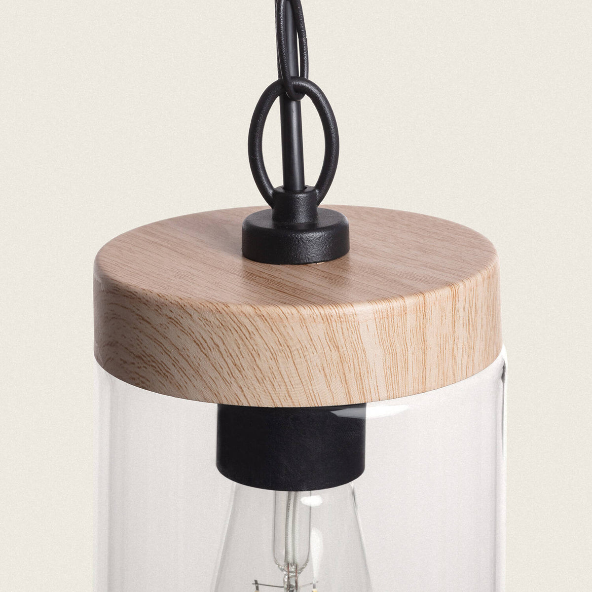 Lámpara Colgante Exterior Cristal Silphco