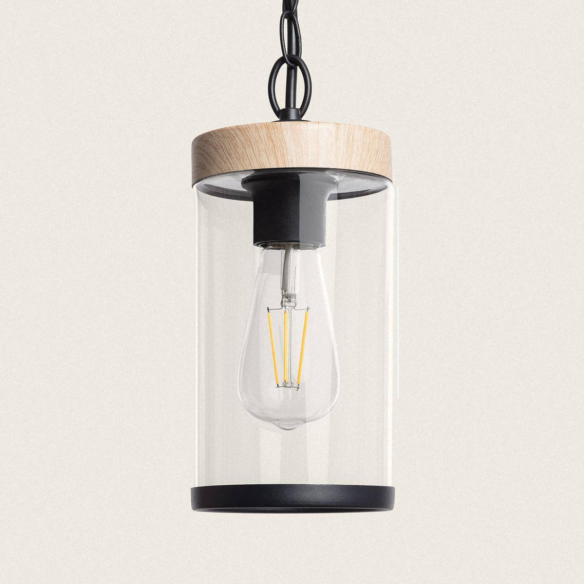 Lámpara Colgante Exterior Cristal Silphco