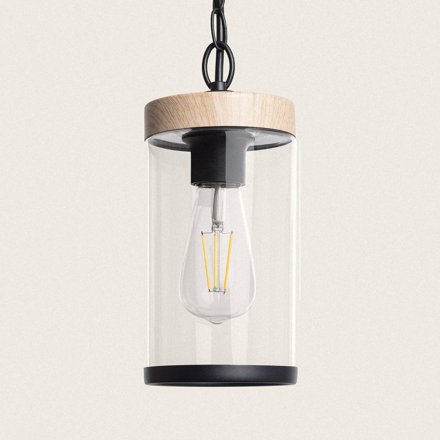 Lámpara Colgante Exterior Cristal Silphco