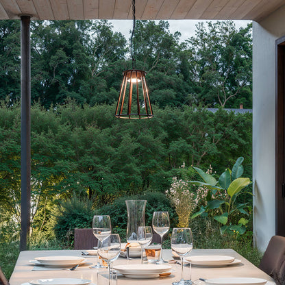 Lámpara Colgante Exterior LED 6W Aluminio Bradda