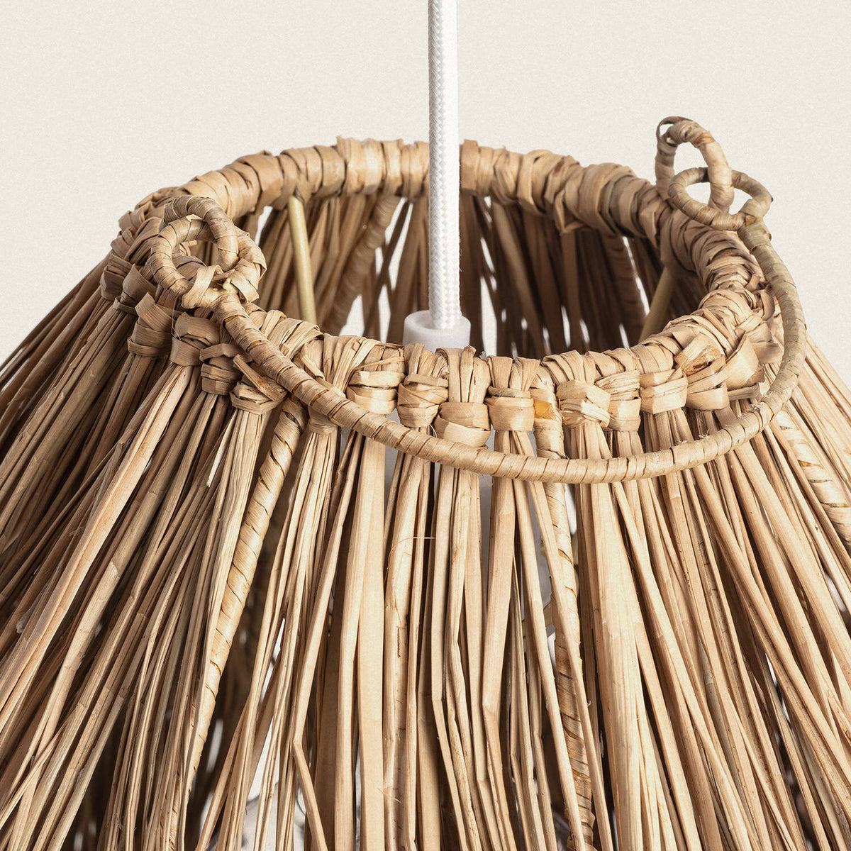 Lámpara Colgante Fibras Naturales Ramé