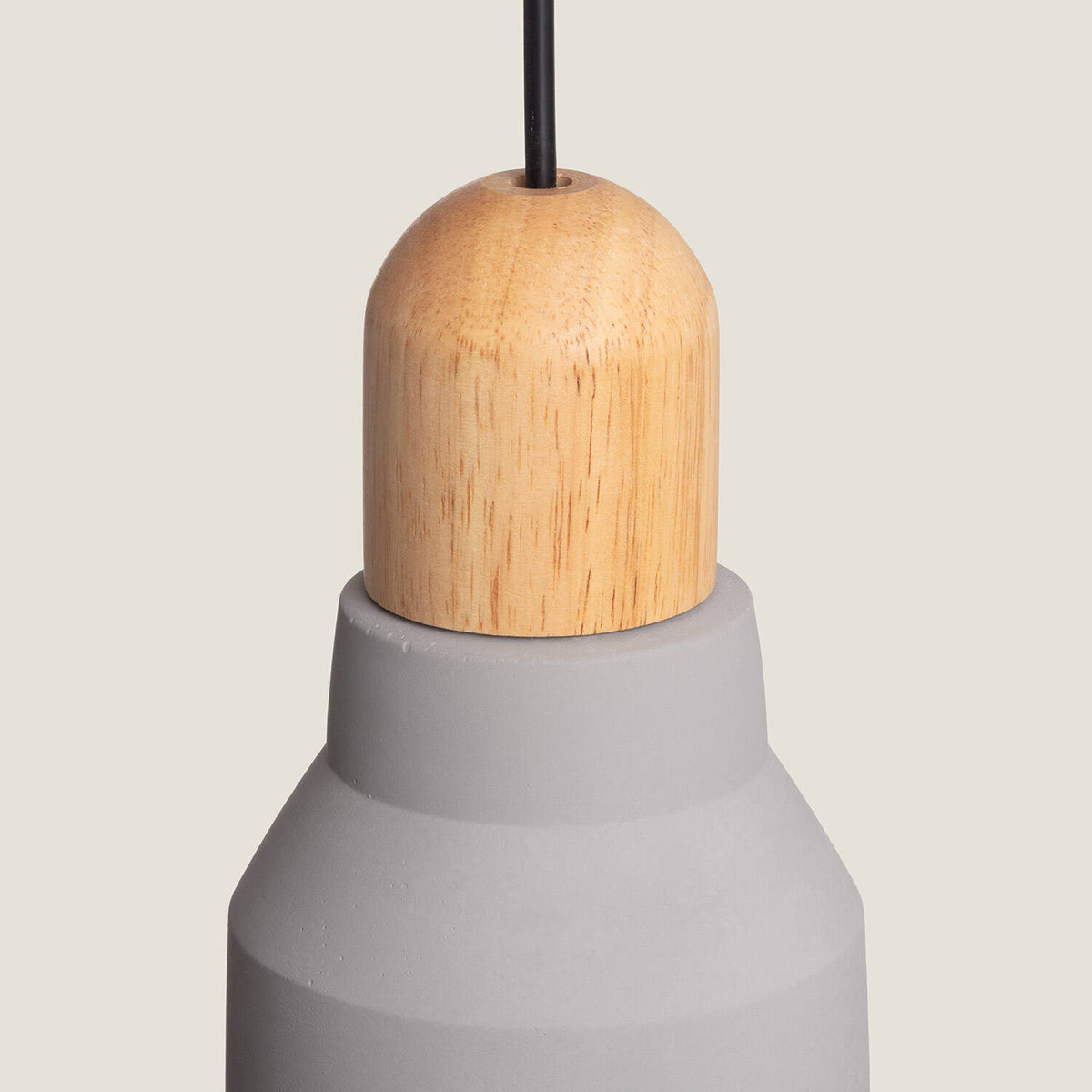 Lámpara Colgante Hormigón y Madera Luster