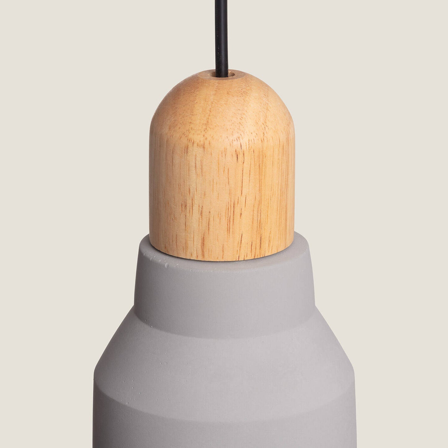 Lámpara Colgante Hormigón y Madera Luster
