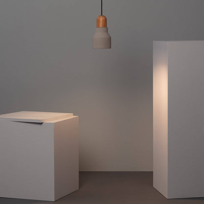 Lámpara Colgante Hormigón y Madera Luster