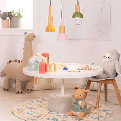 Lámpara Colgante Infantil Metal y Madera Demarga Camarena