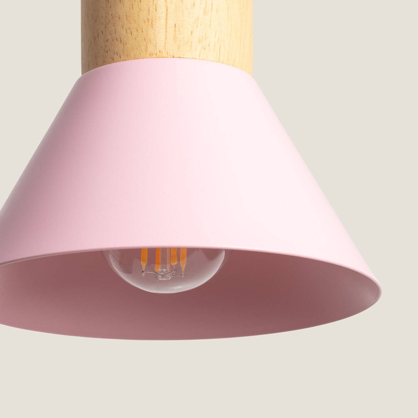 Lámpara Colgante Infantil Metal y Madera Demarga Camarena