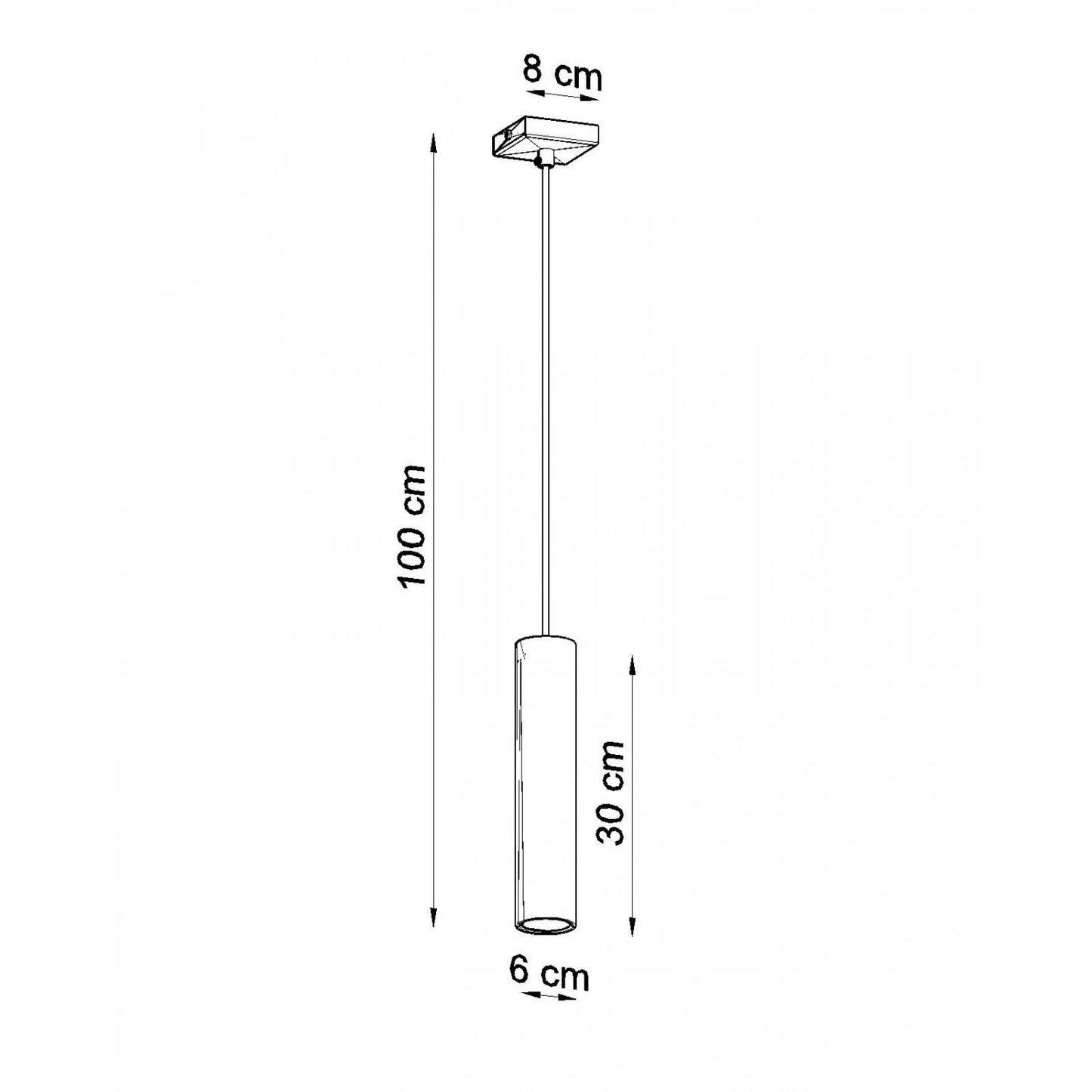 Lámpara Colgante Lagos 1 Metal SOLLUX