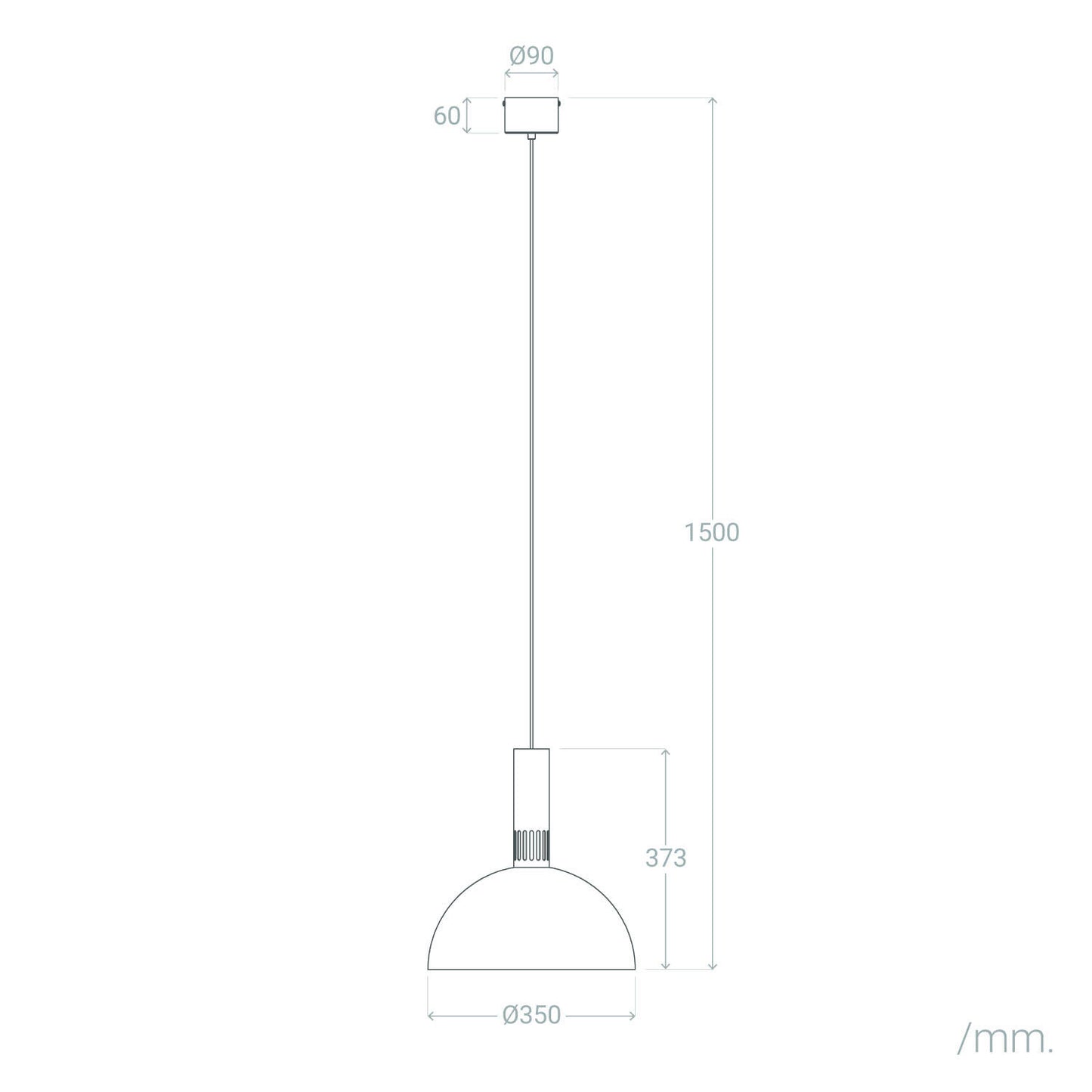 Lámpara Colgante LED 9W Metal CCT Seleccionable Sintra