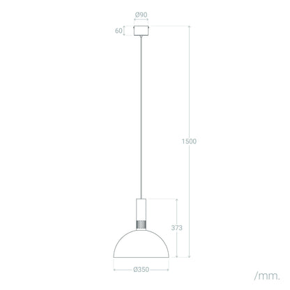 Lámpara Colgante LED 9W Metal CCT Seleccionable Sintra
