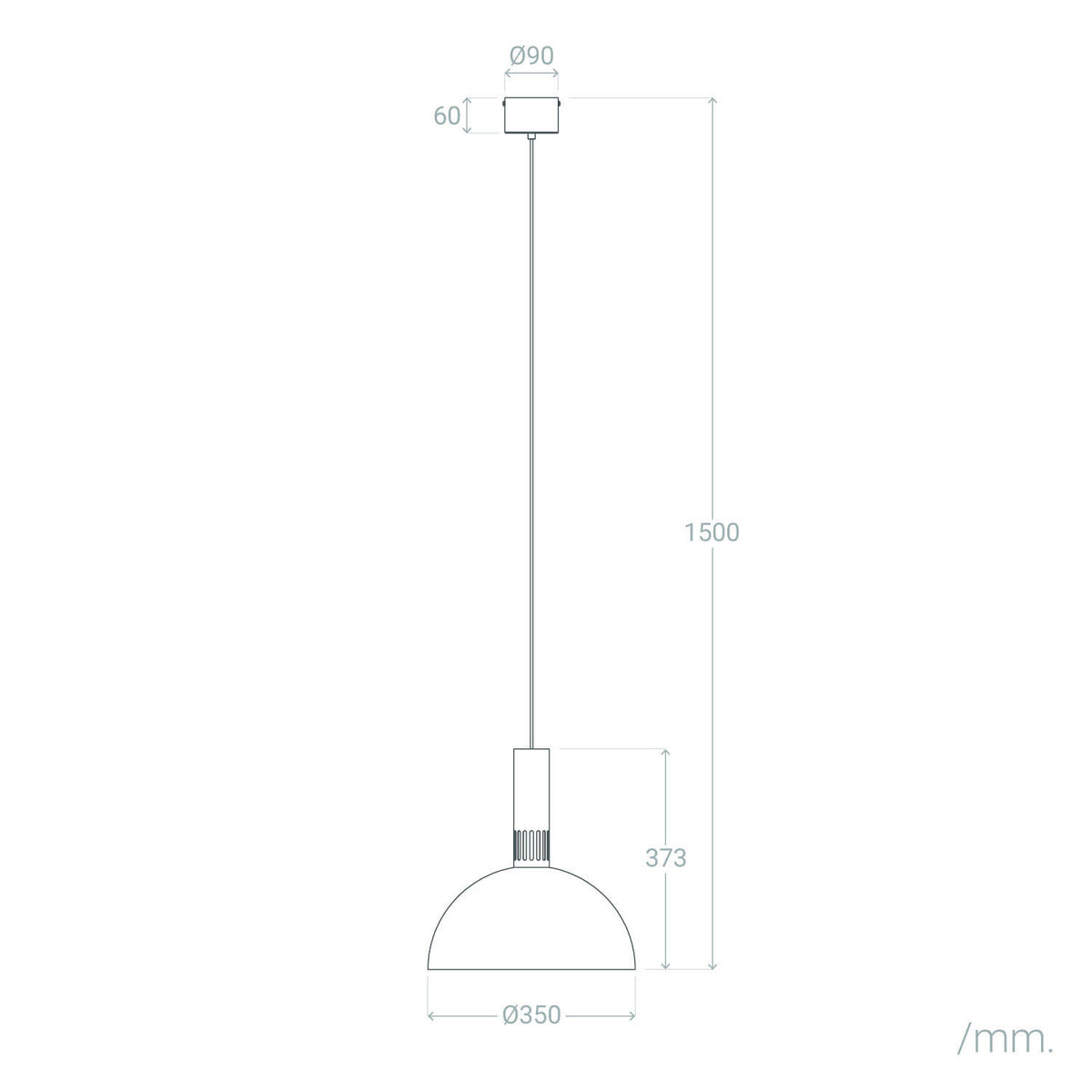 Lámpara Colgante LED 9W Metal CCT Seleccionable Sintra