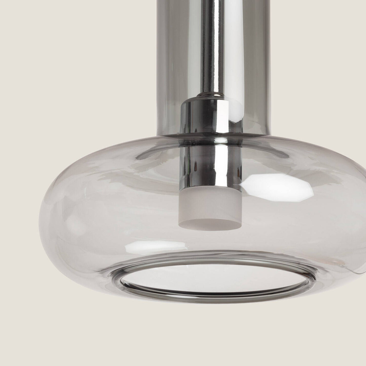 Lámpara Colgante LED 15W Aluminio y Cristal Fontans 3 Focos