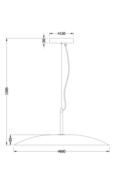 Lámpara Colgante Acústica LED 15W Fieltro Otti-S