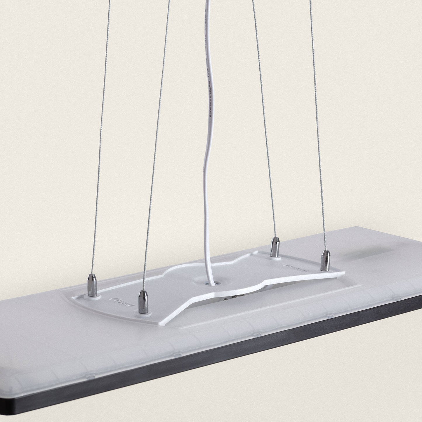 Lámpara Colgante LED 24W Rectangular SwitchCCT Seleccionable 580X200 mm Doble Cara Negro