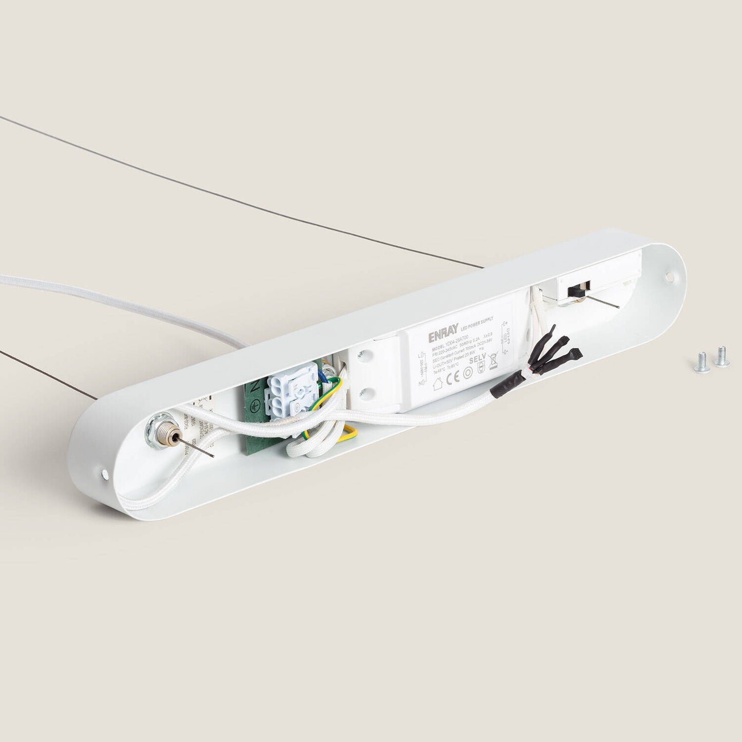 Lámpara Colgante Lineal LED 24W Yeso CCT Seleccionable Kirnber