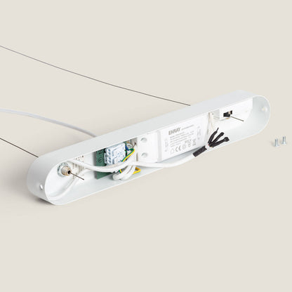 Lámpara Colgante Lineal LED 24W Yeso CCT Seleccionable Kirnber