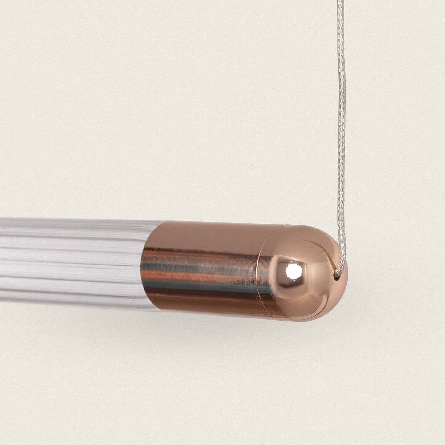 Lámpara Colgante Lineal LED 2.5W Metal y Cristal Harold
