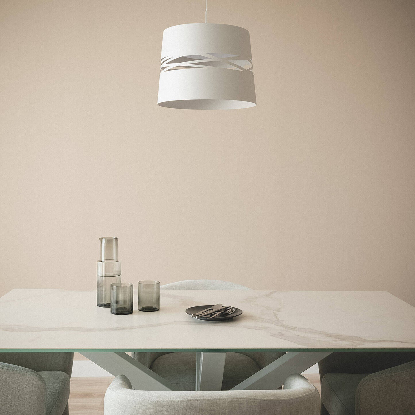 Lámpara Colgante LED 28W Acero Kerta