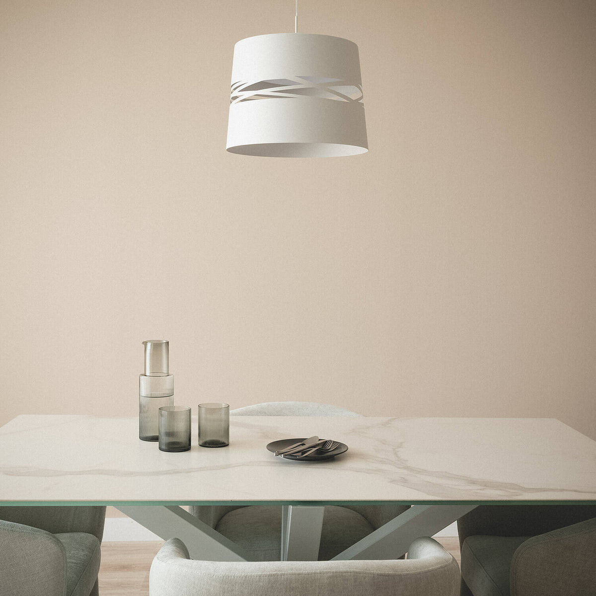 Lámpara Colgante LED 28W Acero Kerta