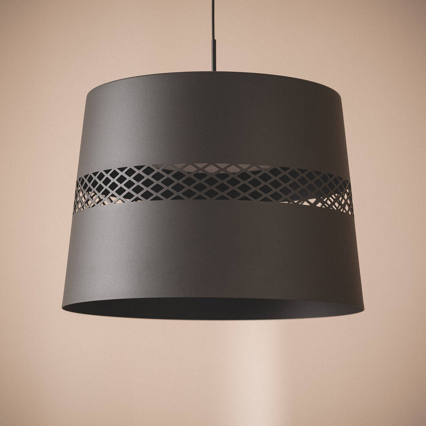 Lámpara Colgante LED 28W Acero Saska