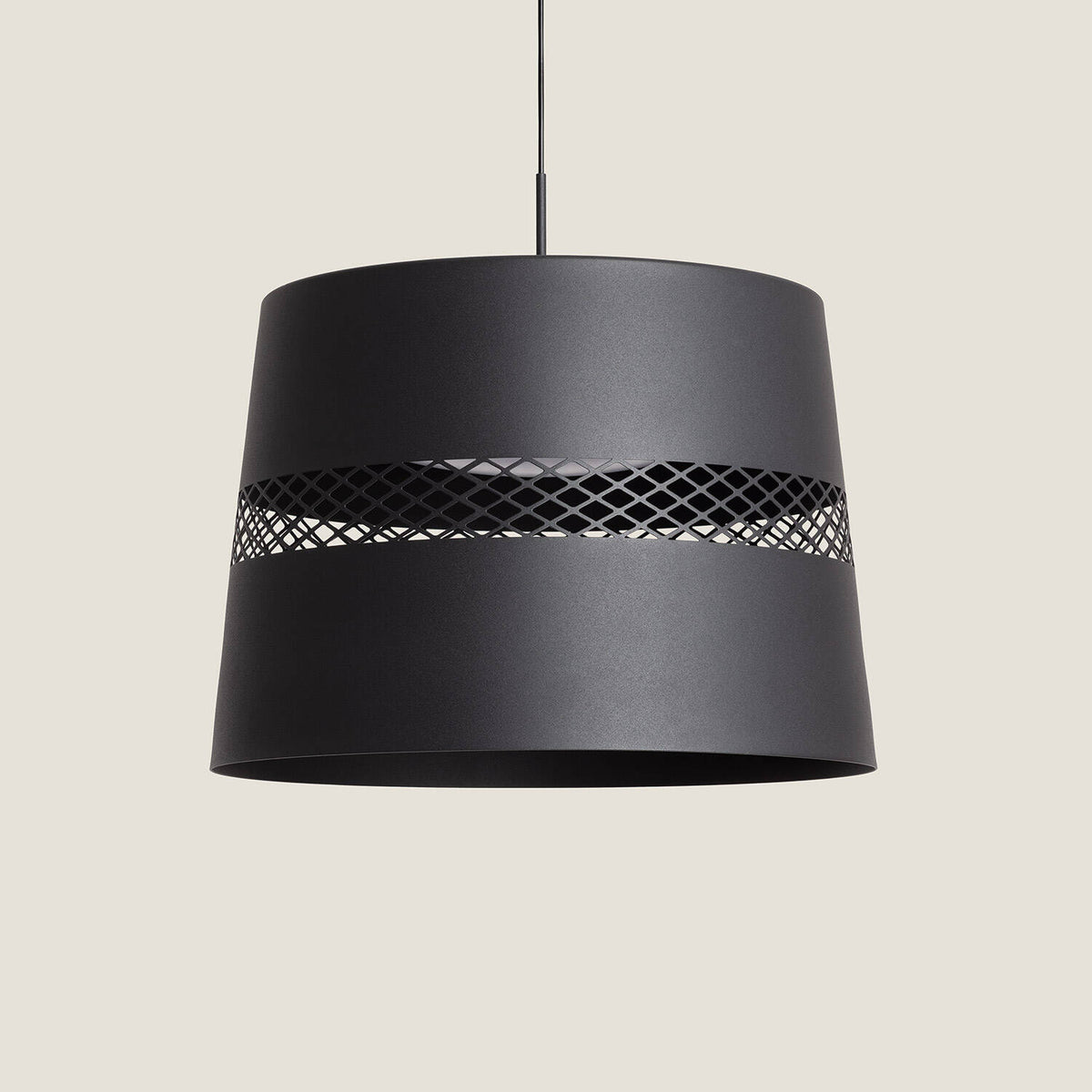 Lámpara Colgante LED 28W Acero Saska