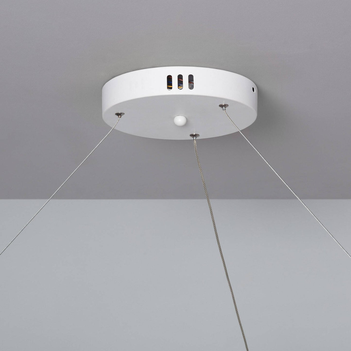 Lámpara Colgante LED 28W Aluminio CCT Seleccionable Big Ivalo Ø 1 Metro