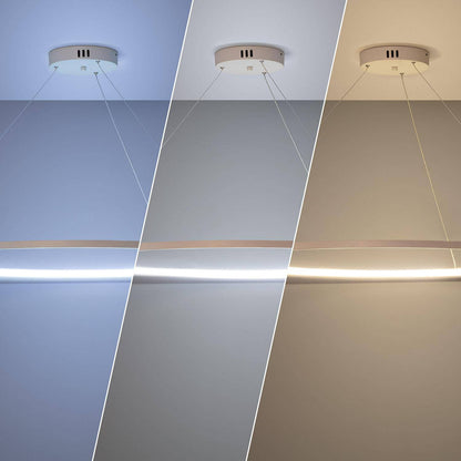 Lámpara Colgante LED 28W Aluminio CCT Seleccionable Big Ivalo Ø 1 Metro