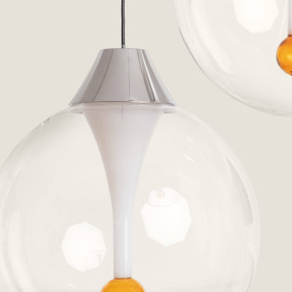 Lámpara Colgante Cristal LED 30W Liborina 3 Focos