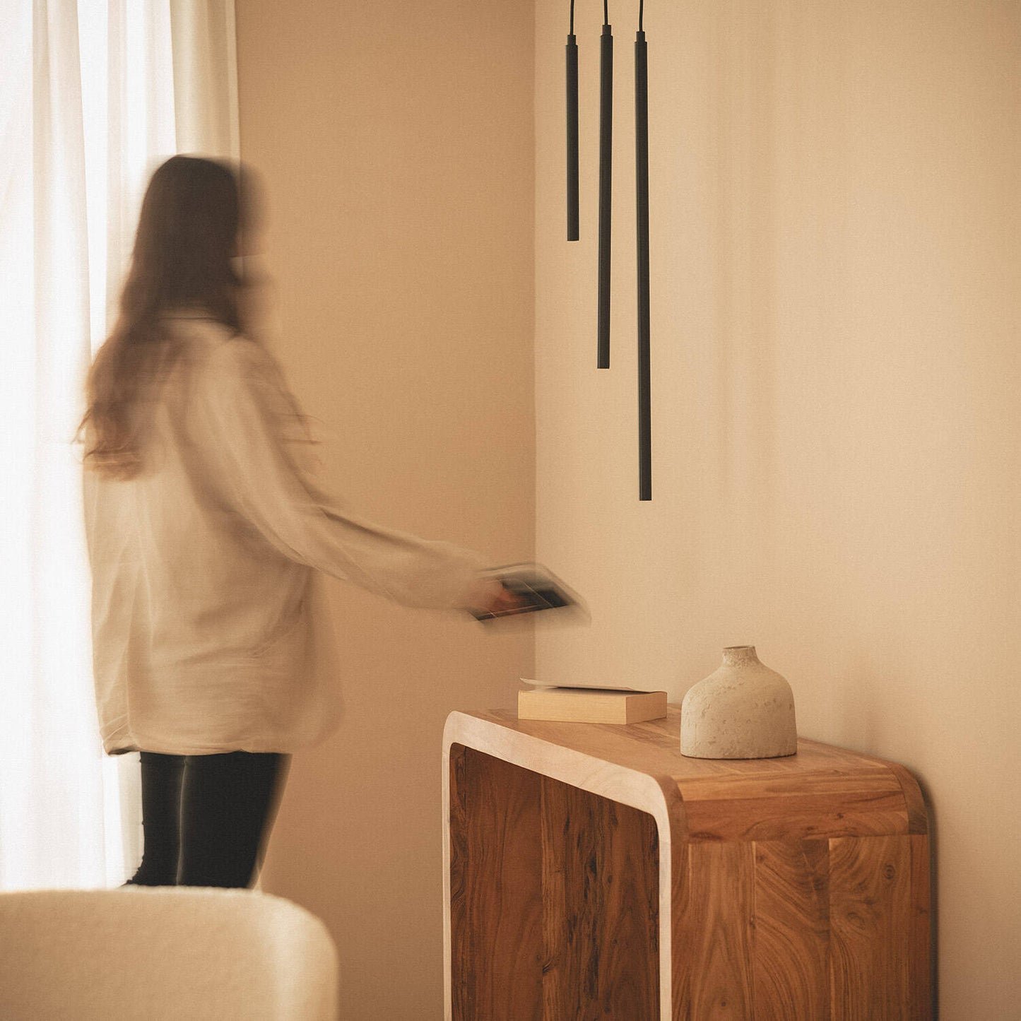 Lámpara Colgante LED 3W Aluminio Evory L