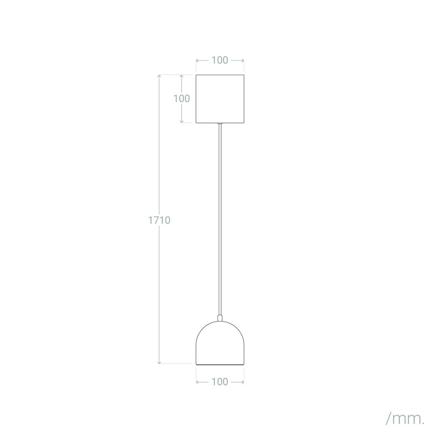 Lámpara Colgante LED 8W Regulable en Altura Metal Arya