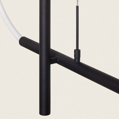 Lámpara Colgante Lineal LED 46W Metal y Silicona Ginnie
