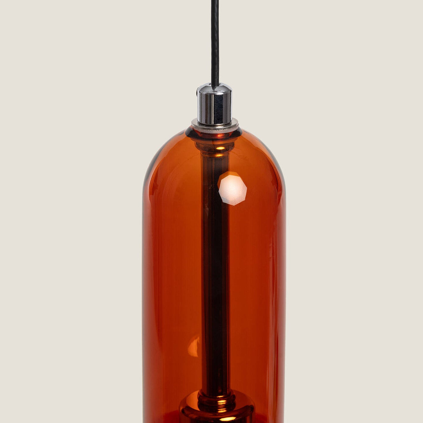 Lámpara Colgante LED 5W Aluminio y Cristal Fontans