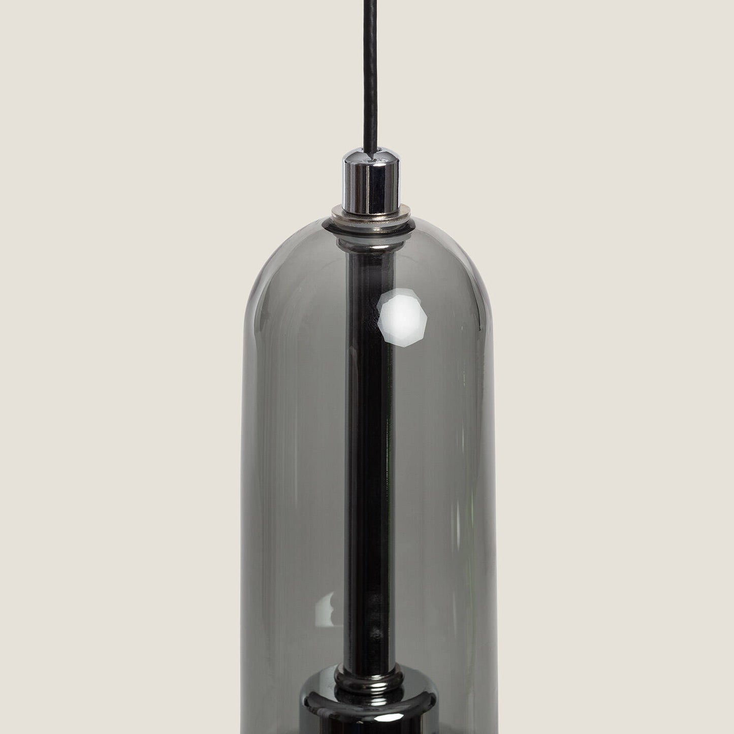 Lámpara Colgante LED 5W Aluminio y Cristal Fontans