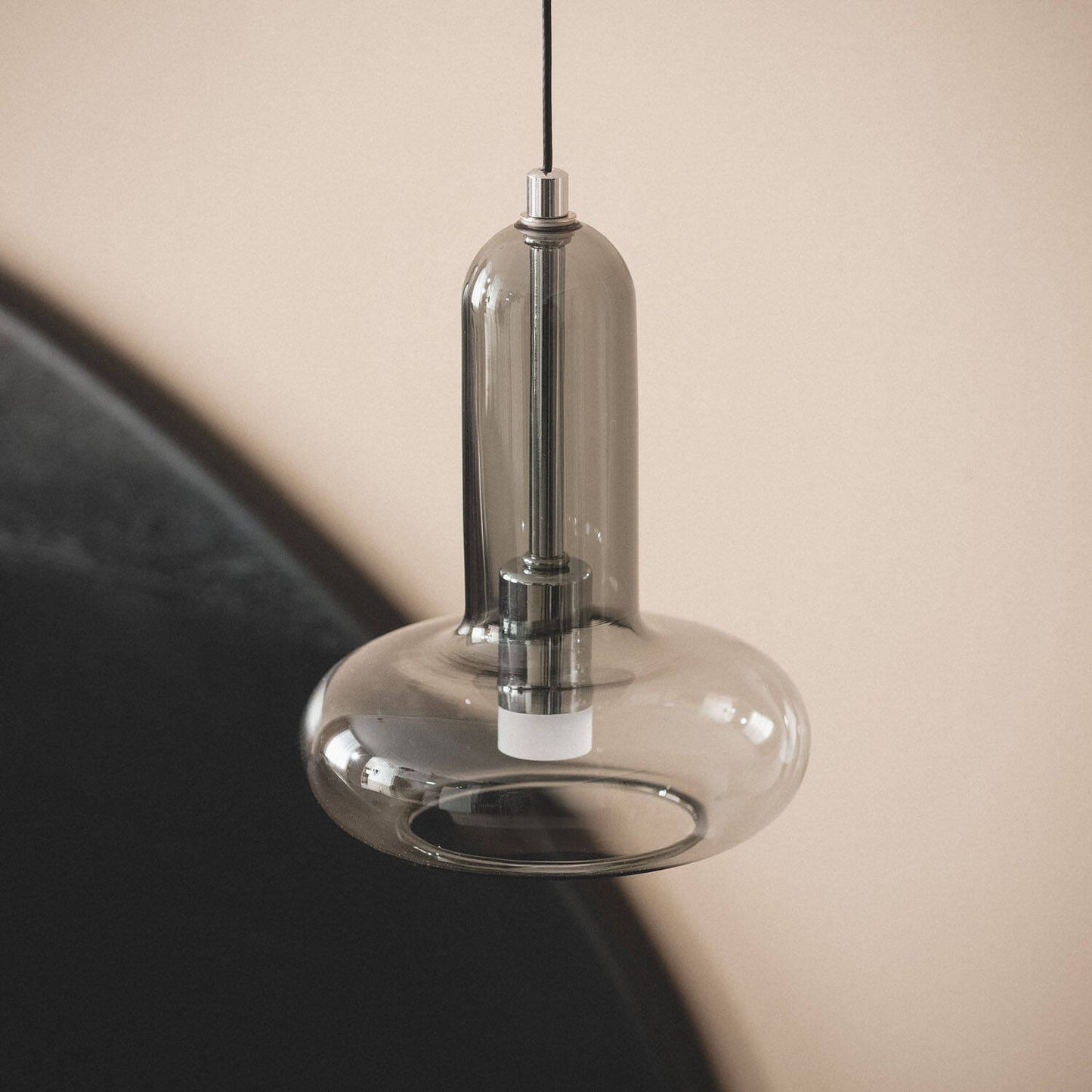 Lámpara Colgante LED 5W Aluminio y Cristal Fontans