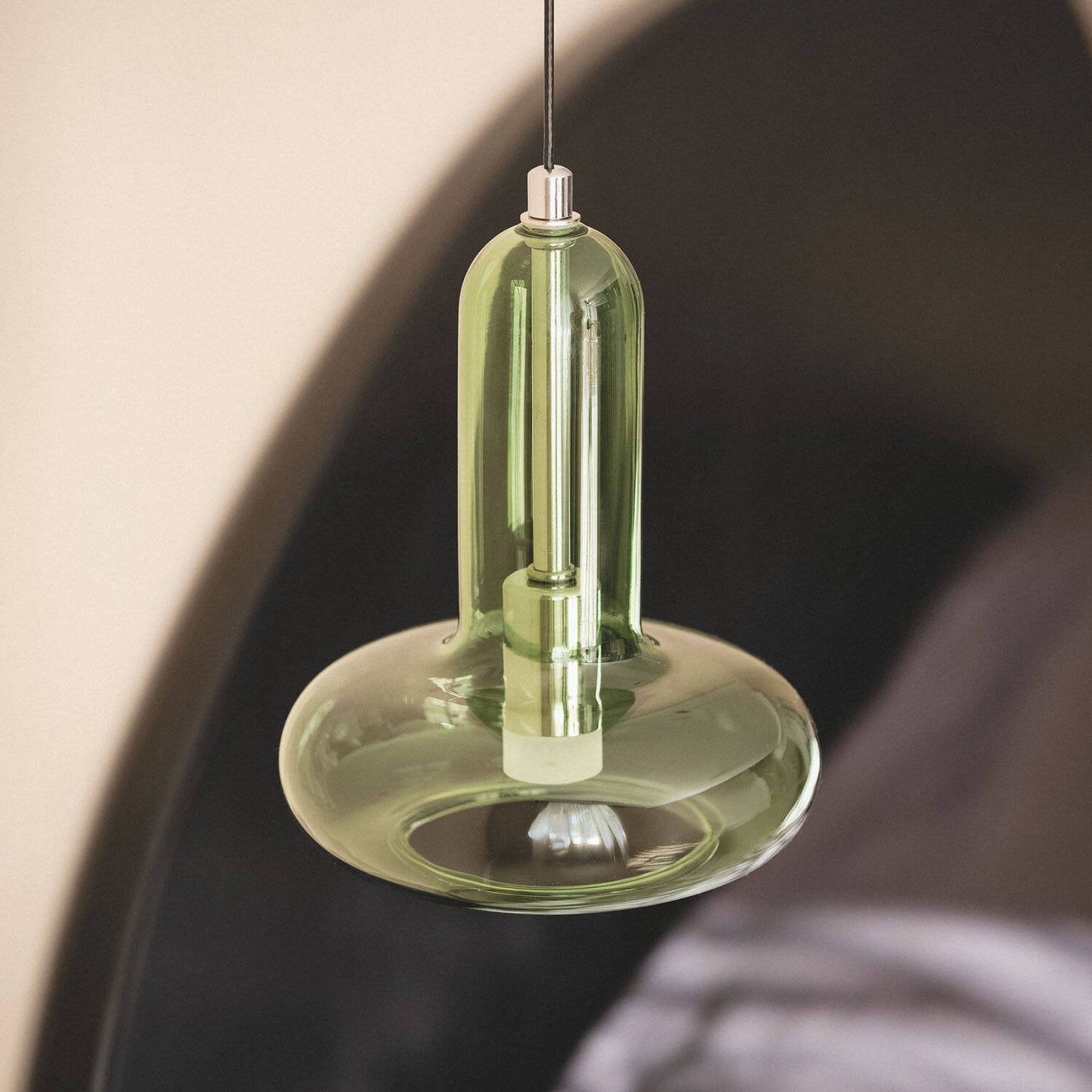 Lámpara Colgante LED 5W Aluminio y Cristal Fontans