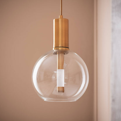 Lámpara Colgante LED 5W Metal y Cristal Ludvika