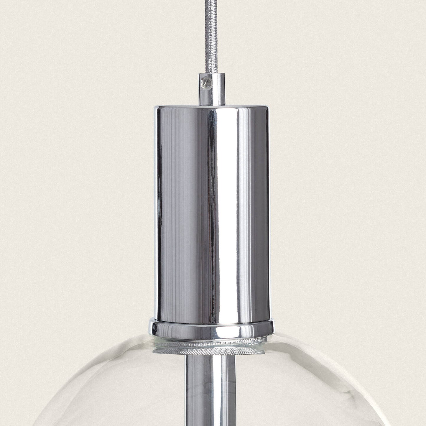 Lámpara Colgante LED 5W Metal y Cristal Ludvika