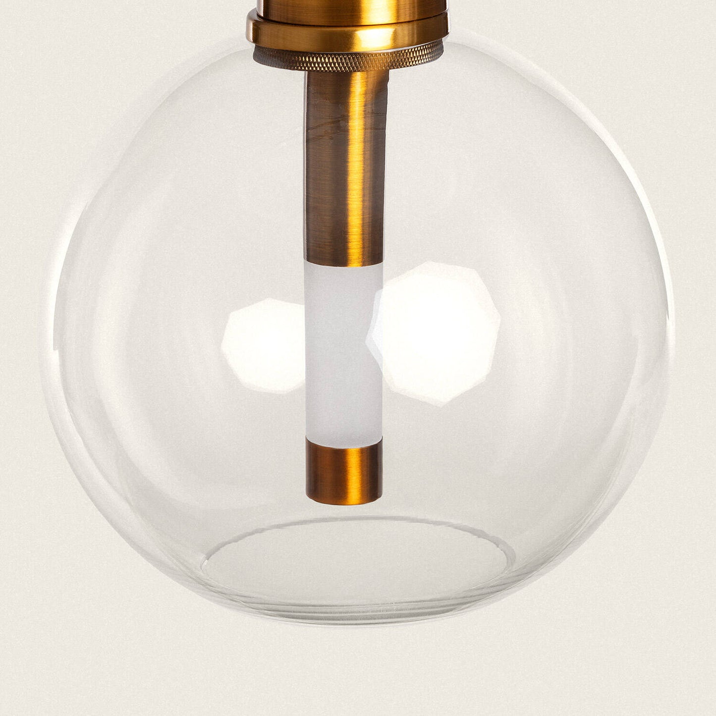 Lámpara Colgante LED 5W Metal y Cristal Ludvika