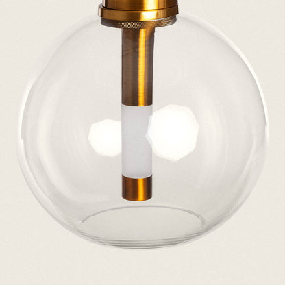 Lámpara Colgante LED 5W Metal y Cristal Ludvika