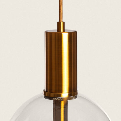 Lámpara Colgante LED 5W Metal y Cristal Ludvika