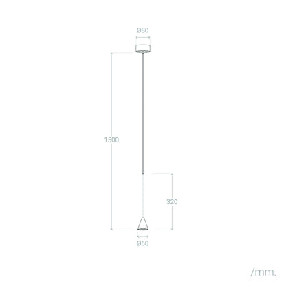 Lámpara Colgante LED 6W Aluminio Piaski