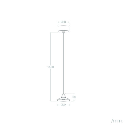 Lámpara Colgante LED 6W Aluminio Edsel